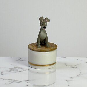 Disney Lady & The Tramp Cast Of Characters Vintage Miniature 2' Trinket Box